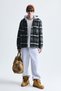Plaid Patterned Polo Collar Coat - 2