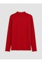 Two Mt Shop Quality Lcw Modest Red Interlock Plain Narrow & Slim Long Sleeve Women's T-Shirt - 2