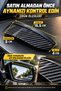 Carbon Patterned Car Side Mirror Rain Protector Visor Windshield - 4