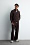 Zippered Stand Collar Standard Fit Basic Cardigan (26 Au) - 2