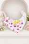 Baby Girl 100% Cotton Ruffle Collar Booties, Bodysuit and Bib 3-Piece Set - 4
