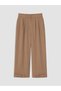 Peak New Season Khaki Wide-Leg Pleated Women's Pants - 5