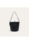 Women's Black Buckle Shoulder Bag
