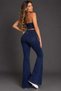 Emily Dark Blue Spanish Flare Jeans - 3