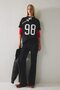 Oversized Stand Collar Printed Short Sleeve T-Shirt I9592Ax26Au - 2