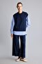 Regular Fit Crew Neck Shirt with Garnished Stripes Sweatshirt Tunic I1465Ax26Au - 2