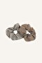 Women's 2-Piece Checkered Scrunchie Hair Accessory I6966Axns - 3