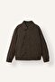 Relax Fitted Lined Zippered Suede Coat F7765Ax26Wn