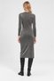 Black Slim Fit Midi Dress - 3