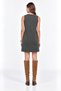 Anthracite Button Detailed Sleeveless Mini Dress - 3