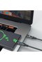 كابل USB-C إلى USB-C من وينر بقوة 240 واط مع شاشة عرض وتصميم مضفر من النايلون - 3