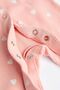 100% Organic Cotton Pink Heart Patterned 4-Piece Sleeping Bag Set Aly013221 - 6