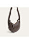 Women's Brown Oval Shoulder Bag - 3