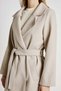 6637 Lined Belted Checked Women's Coat - 5