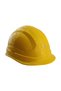 Yellow Electrician's Hard Hat Head Protective Helmet Complies with En 397:2012+A1:2012 Standards with Strap and Sweat Cloth - 5
