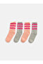 Esvab • Modern & Distinctive Striped Women's Home Socks, Pack of 5