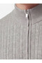 Esvab • Modern & Distinctive Stand Collar Men's Knitwear Sweater - 4
