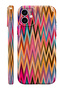 Iphone 12 rainbow zigzag protect slim glossy full cover printing phone case with camera protection