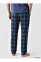 Esvab • Modern & Distinctive Standard Fit Checkered Embroidered Men's Pajama Bottoms - 5