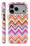 iPhone 17 Pro / 18 Pro Sunset Zigzag Double Layer Full Covering Printing Glossy Protect Phone Case