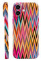 Samsung a07 rainbow zigzag protect slim glossy full cover printing camera protection phone case