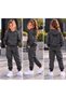 Girls' Hooded Rubberized Tracksuit Set - 2