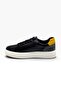 220-26 Genuine Leather Anatomical Sole Men's Sneaker Black Yellow White - 3