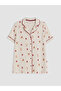 Esvab • Modern & Distinctive Shirt Roba Yaka Printed Maternity Pajama Set - 7