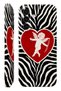 Samsung a15 zebra heart protect slim glossy full cover printing camera protection phone case