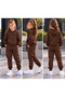 Girls' Hooded Rubberized Tracksuit Set - 2