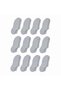 Wak Women's Bamboo 12-Pack Seamless Ballerina Socks Black White Gray Invisible Sneaker Socks Breathable Soft - 3