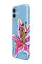 iPhone 12 Pink Lily Protect Slim Glossy Full Covering Print Camera Protected Phone Case - 4