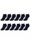 Wak Men's Booties Socks 12-Pack Color Options 39-44 High Cotton Seamless Anti-Odor - 3