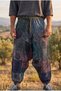 Unisex Nepal Men's Shalwar Trousers 100% Cotton Patchwork Loose Ethnic Pants with Pockets - 2
