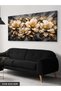 Black Gold Floral One Piece Canvas - Canvas Art Print - 3