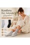 Wak Women's Bamboo Long Socks 6-Pack, Seamless Toe Soft Textured Black White Gray - 8