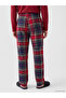 Esvab • Modern & Distinctive Standard Fit Checkered Embroidered Men's Pajama Bottoms - 5