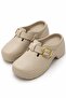 045 7 cm High Heeled Chef Hospital Doctor Nurse Women's Slippers Cream - 4