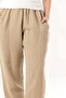 Elastic Waist, Double Side Pockets, Muslin Women'S/Men's Unisex Shalwar Trousers Mink Vzn - 3