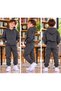 Boys' Hooded Rubberized Track Suit with Rubberized Legs - 2