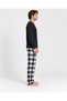 Plaid Patterned Long Sleeved Track Suit Set - 2