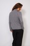 Half Fishmen Collar Tricot Sweater with Sewing Details Gray - 4
