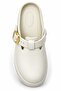 045 7 cm High Heeled Chef Hospital Doctor Nurse Women's Slippers Ecru - 7