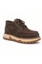 Kemal Aygün-Guja Men Men's Leather Casual Shoes – Moc Toe, Cream Platform Sole
