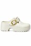 045 7 cm High Heeled Chef Hospital Doctor Nurse Women's Slippers Ecru - 5
