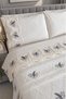 Artemis Embroidered Chenille 7 Piece Bridal Set Gray - 2