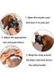 Black M Size Mesh Dog Muzzle, Breathable Anti-Bite Muzzle with Adjustable Strap, Comfortable Safety - 6