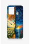 Vivo Y21 Compatible Silicone Case with Sky and Earth Pattern - 4