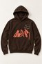 Boys/Teenagers Street Fashion Printed Hooded Three-Thread Diagonal Sweatshirt
