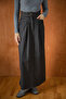 Double Belted Denim Skirt Black - 4